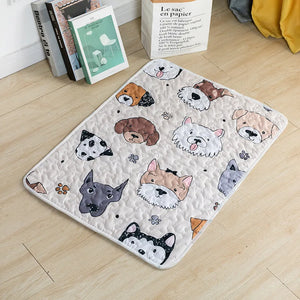 Non-Slip Pet Cotton Mat Washable Pad Mat for Dogs Cat Blanket Sofa Breathable Pet Dog Bed for Small Medium Large Dogs