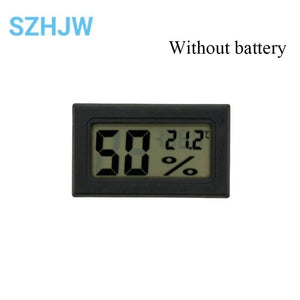 Mini Convenient Digital LCD Thermometer Sensor Hygrometer Gauge Refrigerator Aquarium Monitoring Display Humidity Detector FY-12