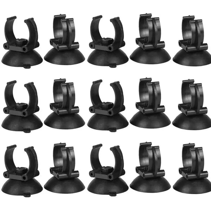 10PCS Aquarium Heater Suction Cups Suckers Clips 33mm Dia Holders Clamps For Fish Tank Accessories Black