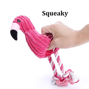 Animal Shape Squeaky Toys Plush Dog Toy Cute Bite Resistant Corduroy Dog Toys for Small Large Dogs Puppy Pet Dog Accessories