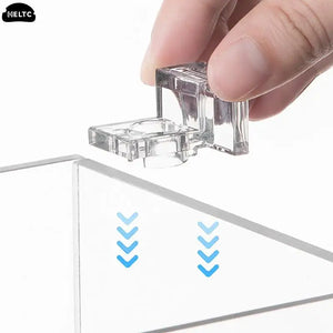 4Pcs/lot Fish Tank Acrylic Clips for 5.5mm~15mm Wall Thickness Aquarium Lid Cover Support Holder Bracket Clamp Stand Supplies