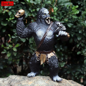 OozDec Gorilla King Kong Toys Warrior Fight Mode  PVC Animals Model Decoration Action Figures Role Playing Story Toy Kids Gift