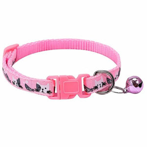 Pet Accessories Dog Cat Collar Bell Colorful Cats Pattern Adjustable Collars For Puppy Kitten DIY Small Animal