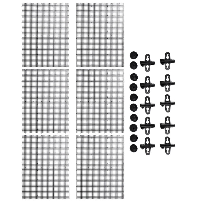 Tank Bottom Isolation- 6Pcs Aquarium Divider Tray Grid Crate Tank Divider Filter for Mixed Breeding 30x15cm