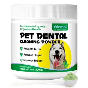 Pets Dental Clean Powder Recommended by vets for good oral health Reduces Plaque Prevents Tartar Improves Breath with Probiotics