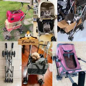 Russia Free Ship Pet Stroller Frame For Car Seat Bag Simple Foldable Trolley Transport Multifunction Cat Dog Stroller