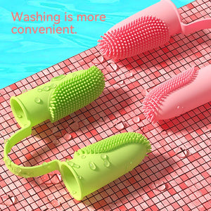 Pet Finger Toothbrush Silicone Super Soft Dog Toothbrushes Teeth Cleaning Tool Bad Breath Care Nontoxic Cat Cleaning Supplies