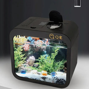 Fish Tank Energy Saving Prevent Escaping Fish Terrarium Reusable Stackable Safe Design Clamshell Feeding Tank Pet Supplies