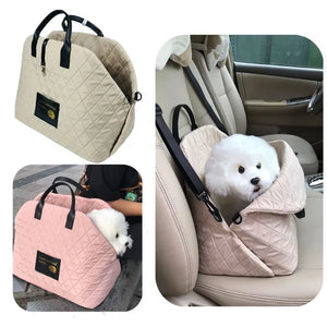 Dog Cats Car Seat Protector Bag Portable Soft fabric Dog cat Carrier Bags, for Dogs Cats Travel Warm Shoulder Bag Dog Supplies