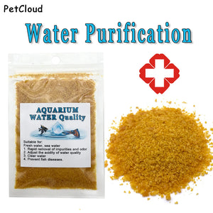 Aquarium Water Purification Remove Fish Tank Impurities Soften Water Treatment Prevent Fish Diseases Fish Tank Cleaning Tool