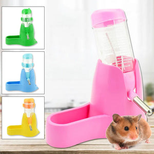 2 In 1 Hamster Water Bottle Small Animal Lapin Accessories Automatic Feeding Device Food Container 4 Styles Pet Drinking Bottles