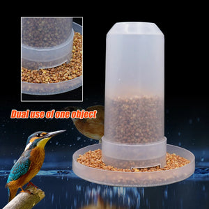 Automatic Bird Quail Drinking Cup Fountain Plastic Feeder Drinker Water Food Tray Box Tank Bird Pigeon Cage Accessories 1Pc