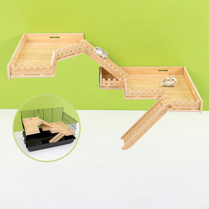 Hamster Playing Platform Bridge Rodents Chew Toy Pet Supplies For Guinea Pig Ferret Chinchillas Reptile Accessories Climb Ladder