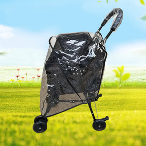 Pet Warm Protection Cat Breathable Dog Stroller Cover Portable Dustproof Outdoor Travel Clear Plastic Foldable Waterproof