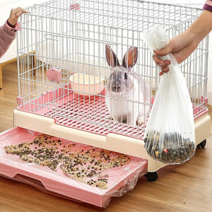 Guinea Pig Cage Liners Small Animal Disposable Bedding Waste Litter Pan Bags Bunny Cage Mat Film To Replace Diapers For Birds