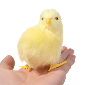 Realistic Chick Doll Cute Easter Chick Figurine Simulation Chick Soft Plush Toy Children Cognition Chicken Model Sound Chicken