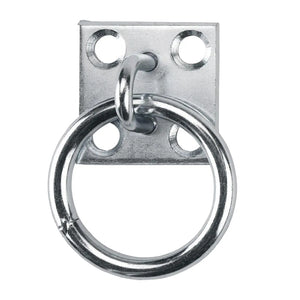 Durable Ring Plate Horse Stable 50Mmx50mm Tying Horses Tie up Iron Nickel Plated for Equestrian Horse Animal Dog Accessories