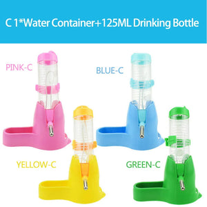 2 In 1 Hamster Water Bottle Small Animal Lapin Accessories Automatic Feeding Device Food Container 4 Styles Pet Drinking Bottles