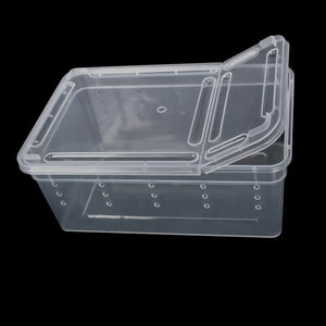 Small Pet Reptiles Living Box Reptile Habitat Scorpion Lizard Breeding Case Hatching Container Rearing Box Animal Feeding Tool