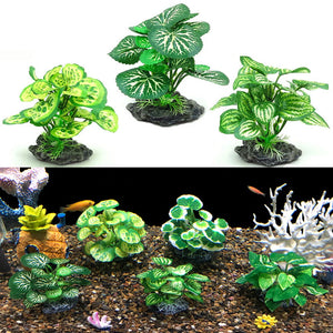 Simulated Reptile Plants for Terrarium Decor Realistic Artificial Water Plants Amphibian Habitat Snake Tortoise Tank Decoration