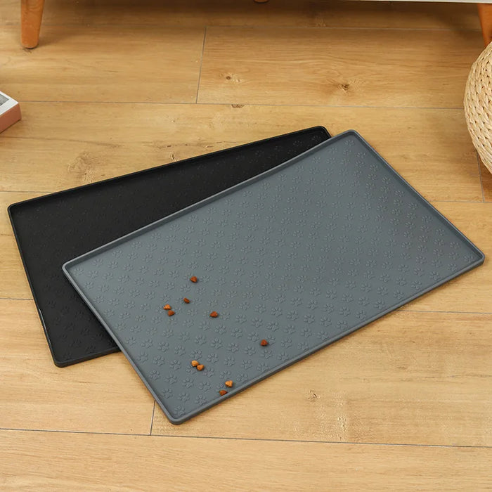 Pet Placemat Dog Food Bowl Mat Cat Feed Mat Cat Dog Drinking Feeding Placemat Silicone Waterproof Pet Bowl Pad Feeder Mats