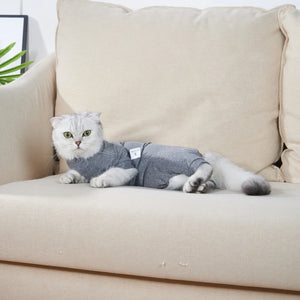 4Legs Pet Cat Surgery Recovery Suit for Surgical Abdominal Wounds Home Pet Clothing Cats After Surgery Pajama Suit Cat Accessory