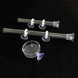 Acrylic Aquarium Feeder Tube Dish Transparent Fish Tank Shrimp Snail Shrimp Food Feeder Bowl Aquarium Feeding Set Accessories