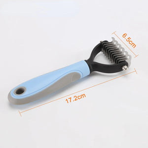 Pet Fur Knot Cutter Brush 2 Sided Comb Dog Cat Grooming Hair Remove Tools Puppy Hair Shedding Trimmer Clean Deshedding Brushes