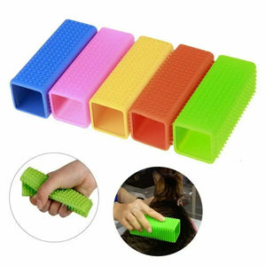 Silicone Pet Hair Removal Brush Cat Grooming Tool Cleaner Brush Comb Cube Cat DogHair Shedding Trimming Massage Pet