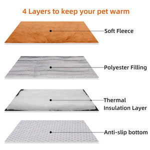 Dog Bed Self Heating Pet Pads Dog Blanket Cat Bed Puppy Pet Thermal Mat Blanket Sofa Cushion Home Winter Warm Sleeping Cover