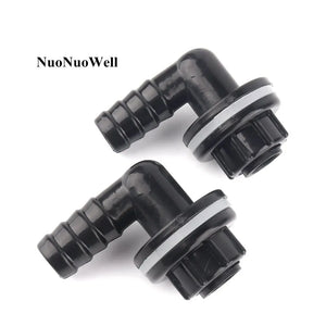 1pc 3/8" -14mm Aquarium Fish Tank Hose Joints Aquatic Pet Water Tank 90 Degree Elbow Drainage Water Pipe Drain Connectors