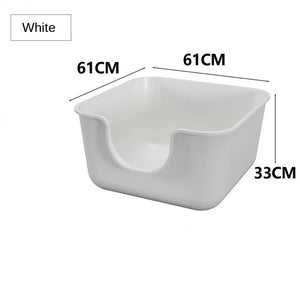 Cat Bedlpans Toilet Leak Proof Training Cat Litter Basin Giant Style Mode Anti External Splash Integrated Open Maine Supplies