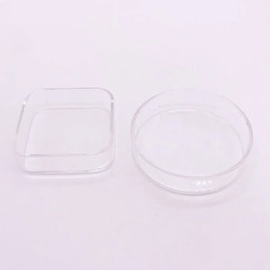 Transparent Square 6cm Aquarium Fish Tank Shrimp Food Feeding Glass Feeder Floating Bottom Feeder Fish Shrimp Food Bowl