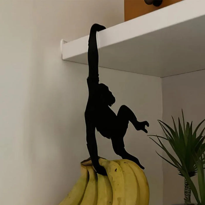 New Kitchen Wall Door Metal Hook Key Hanger Cat Tail Monkey Shaped Decor Holder Clothes Storage Rack Creative Hook Tool