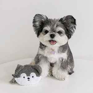 Puppy Ins Cute Plush Dog Walking Poop Bag Shovel Poop Pet Waste Distribution Storage Bag Teddy Dog Accessories For Small Dogs