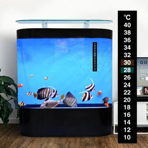 Dual Scale Aquarium Thermometer Fish Tank Liquid Fahrenheit Sticker Digital Aquarium Thermometer Stick Aquatic Pet Supplies 1PCS