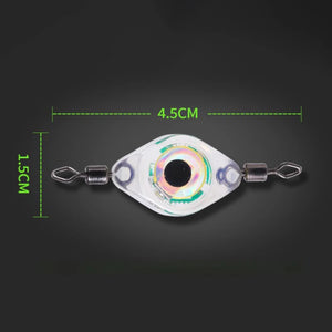 1pc LED Fish Lamp Mini Fishing Lure Light LED Deep Drop Underwater Eye Shape Fishing Squid Fishing Bait Luminous Lure