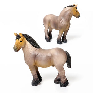 Realistic Horse Model Clydesdale,Mustang,Exmoor Stallion,Spotted Horses Toy Farm Animal Collectible Figurines Toys For Kids