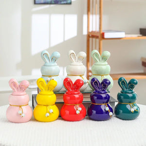 Mini Ceramics Urn for Human Cremation, Pet, Bunny, Dog Ashes, Funeral, Small Size