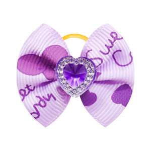 20/30pcs Pet Dog Hair Accessories Dog Bows with Pearl Diamond Dog Bowknot Pet Grooming Hair Bows for Small Dogs Accessoreis