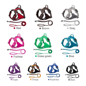 Truelove Pet Harness+Pet Leash Set Rope 110cm/200cm All-in-one Reflective Dog Harness No Pull Adjustable Buckles Dropshipping