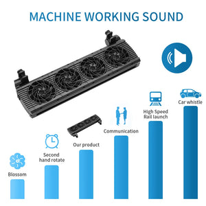 Aquarium Cooling Fan 8 Variable Speed Adjustable Wide Angle Chiller Fish Tank Fit For 15mm tank thinckness