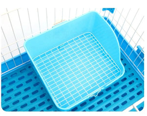 Pet Toilet Square Potty Trainer Corner Litter Tray Bedding Box Pet Pan for Small Animals/rabbit/Rat/Guinea Pig /Ferret/Cats