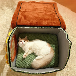 Cat Winter House Cat Hiding House Habitats kennel For Indoor Dogs Puppy Small Pet Sleeping Bed Pet Tent Dog Beds And Furniture