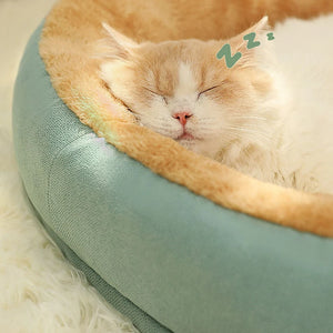 Kimpets Cat Bed Dog Pet Bed Kennel Non-Slip Winter Warm Small Dog Kennel Sleeping Removed Washed Soft Puppy Cushion Cat Supplies