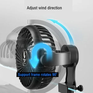 Aquarium Cooling Fan Clip On Marine Coral Tank Temperature Controller Fish tank Chiller Water Cooling System 360 Rotating