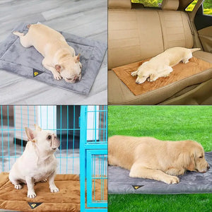 Self Heating Pet Bed Comfortable Flannel Dog Mat Elderly Pets Cat Warmer Winter Thermal Supplies Waterproof Warming Pad