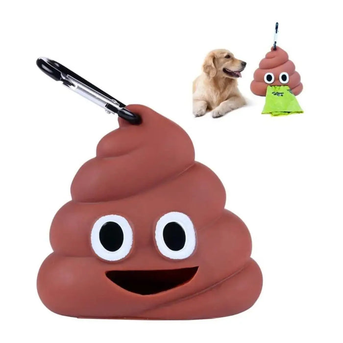 Poop Waste Bag Dispenser for Dog Waste Carrier Includes 1 Roll 15 Bags Pet Supply Accessory Dog Cat Small Tools Poop Bag Holder