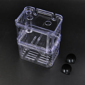 8*7*11cm Double-Deck Clear Fish Breeding Isolation Box Aquarium Breeder Fish Tank Hatching Incubator Fish House Home