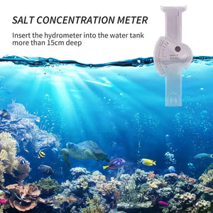 Hydrometer Saltwater Aquarium Automatic Square Saltwater Hydrometer Salt Water Salinity Meter For Fish Tank Test Acessories